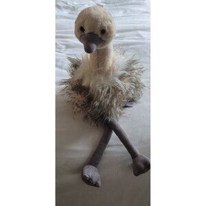 Aurora Luxe Soft Furry Plush Sadira Ostrich Stuffed Animal Boutique 18"